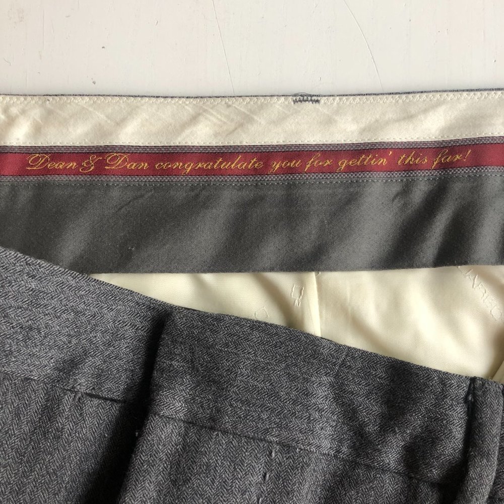 Beautiful Vintage DSQUARED Cropped Low Rise Wool Trousers - Picture 7 of 11